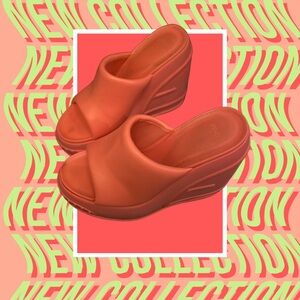 Fendi peach Wedge Shoes Modern Minimalist Design